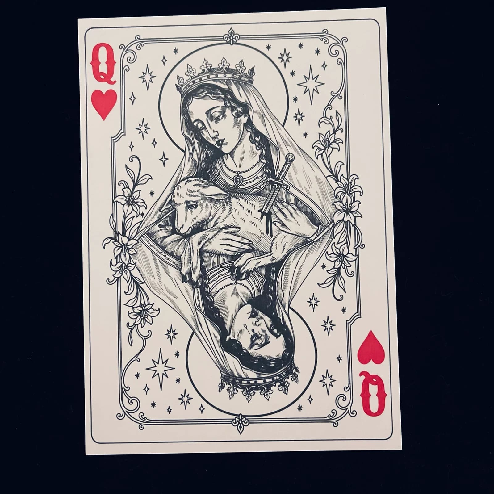 Print A4 Reine de cœur de Maison Pandore