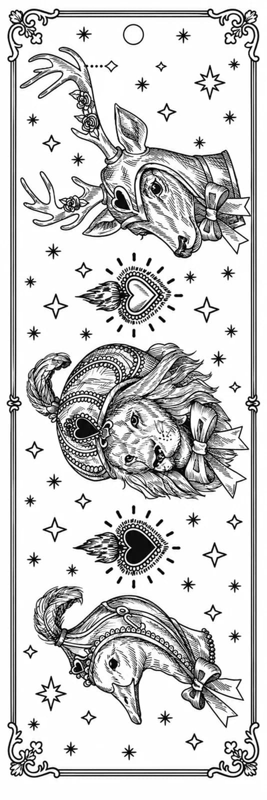 Bestiaire 1, vue du dessin numérisé