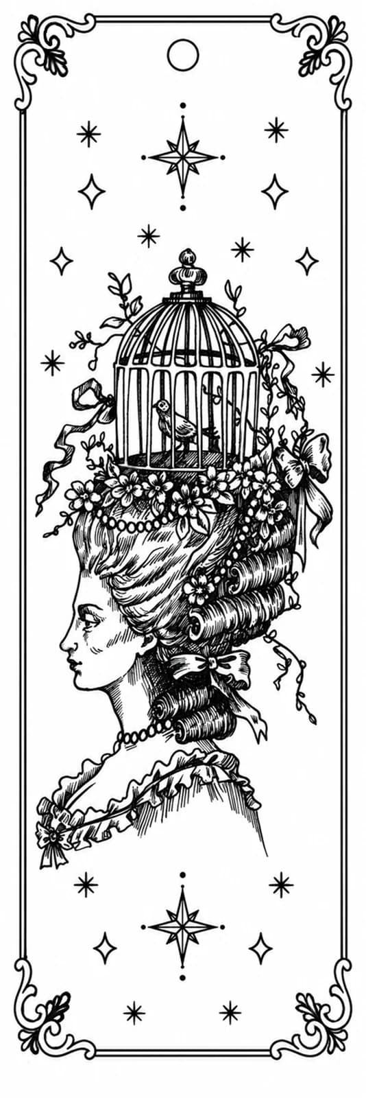 Marie-Antoinette, vue du dessin numérisé