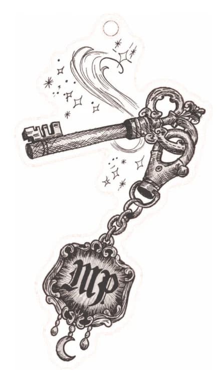 La clé du secret, vue du dessin numérisé