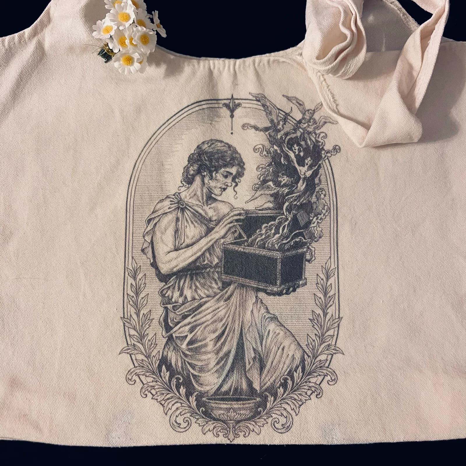 Tote bag Pandore avec illustration Maison Pandore