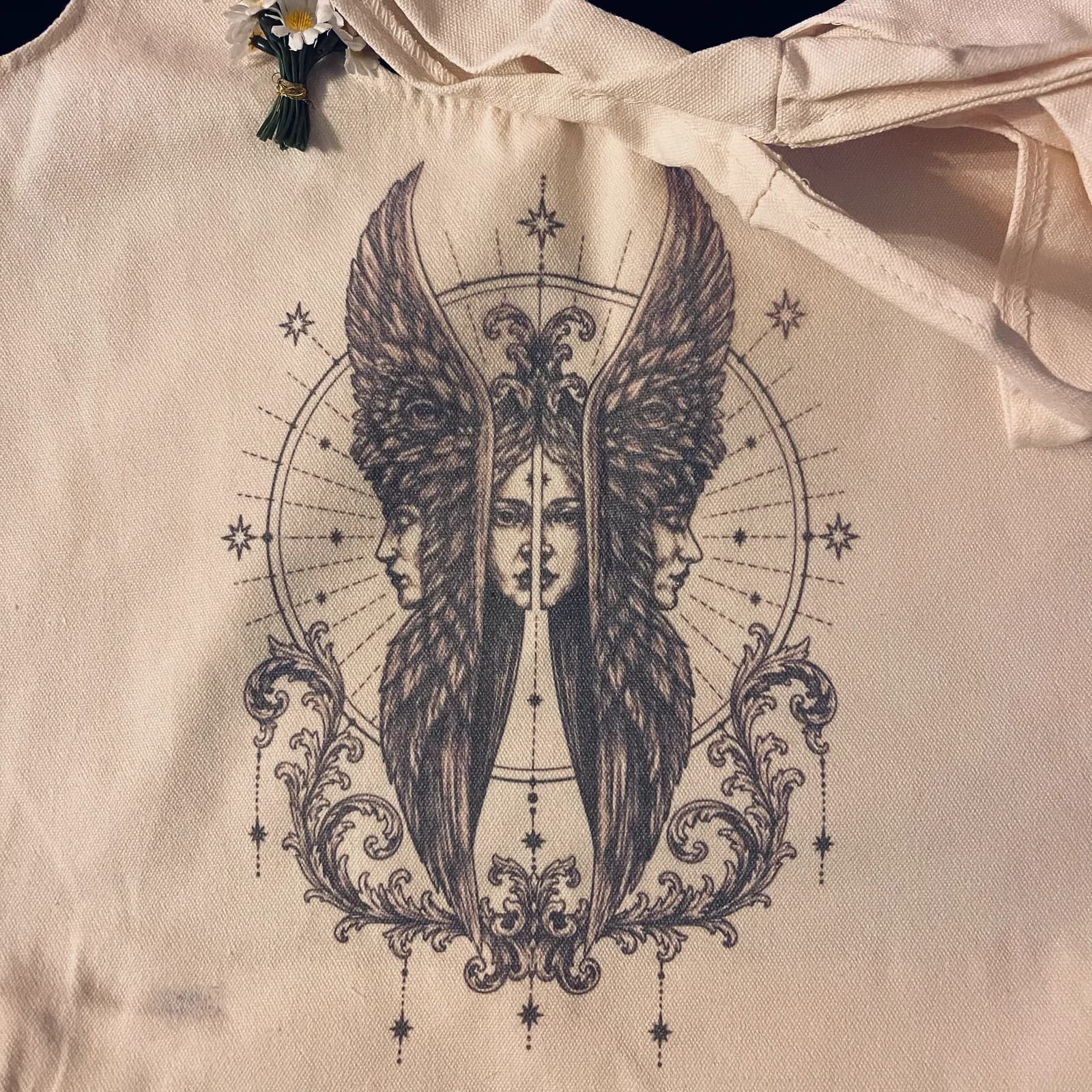 Tote bag Séraphin avec illustration Maison Pandore